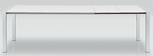 Actona Design Esstisch 170 / 260 x 90 cm Esszimmertisch Ausziehtisch Wei&szlig; Hochglanz