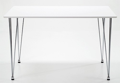 Actona Design Esstisch 120 x 76 cm Esszimmertisch K&uuml;chentisch Wei&szlig;