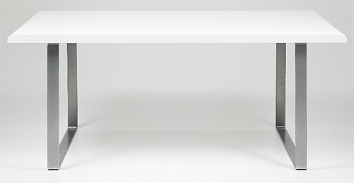 Actona Design Esstisch 180 x 90 cm Esszimmertisch K&uuml;chentisch Wei&szlig; Hochglanz