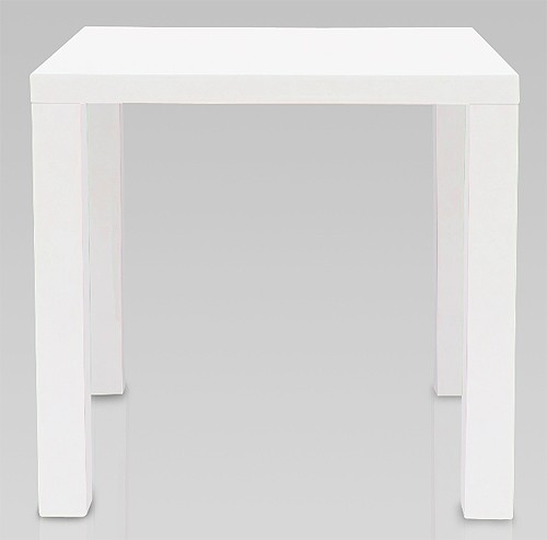 Actona Design Esstisch 80 x 80 cm Esszimmertisch K&uuml;chentisch Wei&szlig; Hochglanz