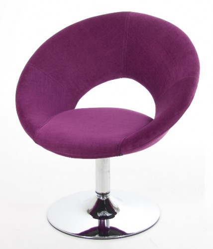 Actona Design Relaxsessel Loungesessel Sessel aus Lugano Stoff Lila