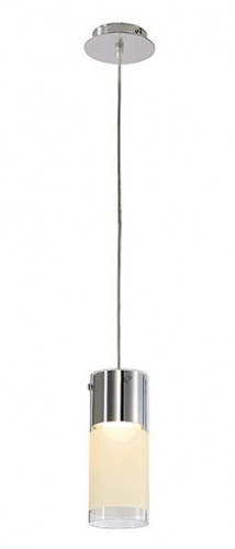 SLV COMMO PD-1 Design H&auml;ngeleuchte rund aus Glas & Stahl, &Oslash;10cm, 230V