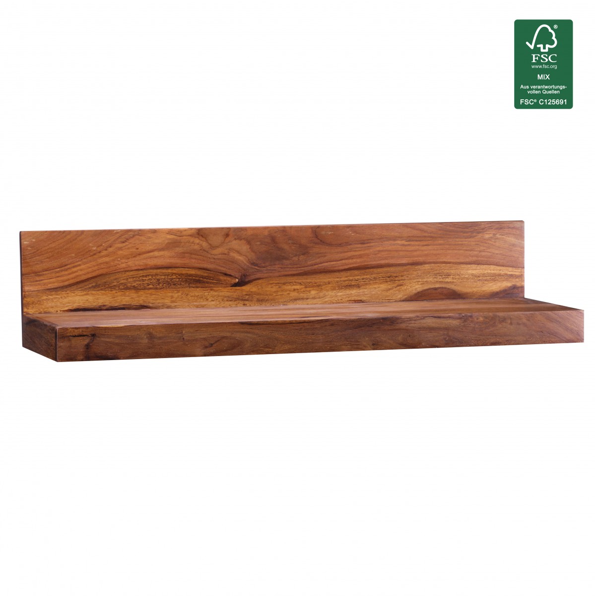 38746 Wohnling Massivholz Wandregal 80 cm Sheesha_4