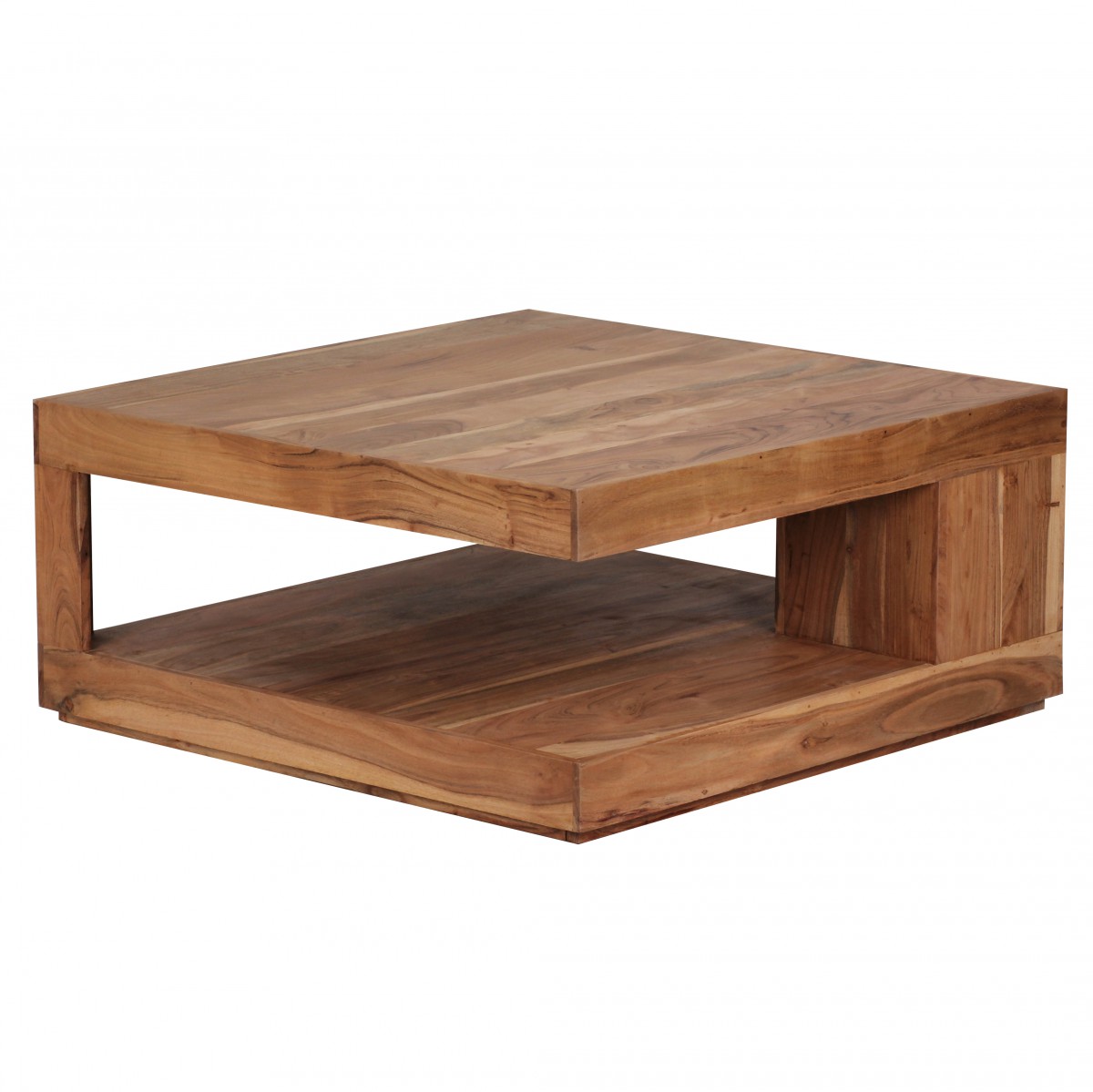Finebuy couchtisch massiv holz 90 cm breit design wohnzimmer tisch ...