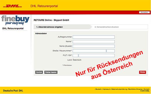 Rucksendung Aus Osterreich Mit Post At