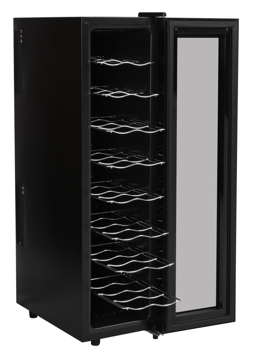 AMSTYLE WINE BEER 18 BOTTLE REFRIGERATOR 53L MINI BAR COOLER FRIDGE NEW