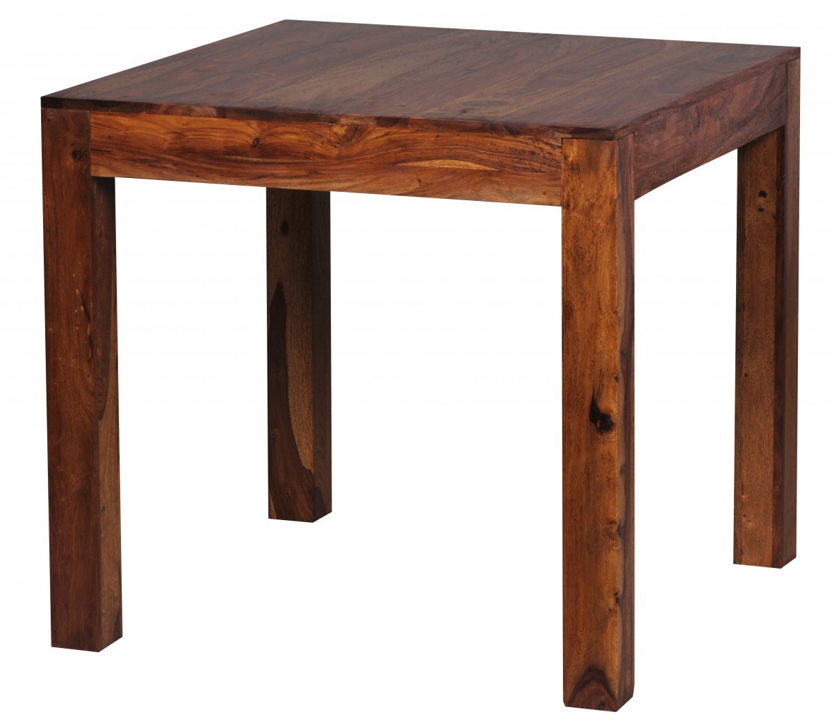 Esszimmer Design Esstisch quadratisch Massiv 80 x 80 cm Sheesham